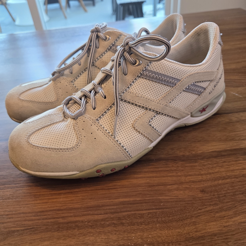 Allrounder by Mephisto Women's Walking Trail Lace Up Sneakers Mesh Suede Size 8
